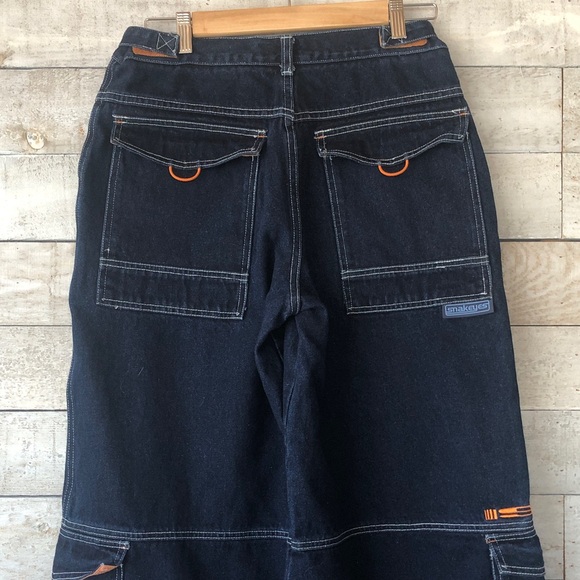 Y2K Grunge Wide leg Snakeyes denim jeans - Picture 13 of 14